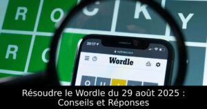 Résoudre le Wordle du 29 août 2025 : Conseils et Réponses