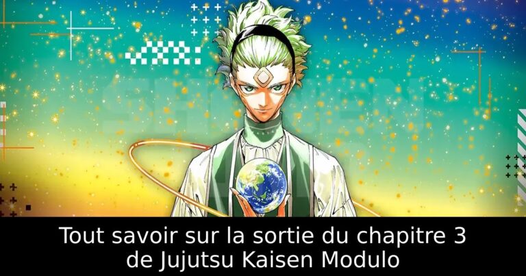 Tout savoir sur la sortie du chapitre 3 de Jujutsu Kaisen Modulo