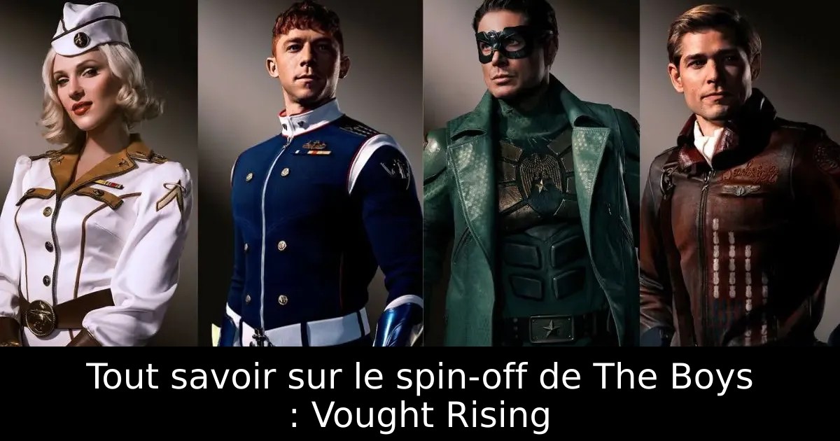 Tout savoir sur le spin-off de The Boys : Vought Rising