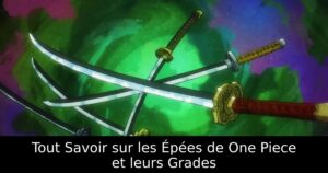 Tout Savoir sur les Épées de One Piece et leurs Grades