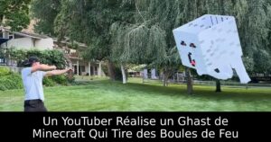 Un YouTuber Réalise un Ghast de Minecraft Qui Tire des Boules de Feu