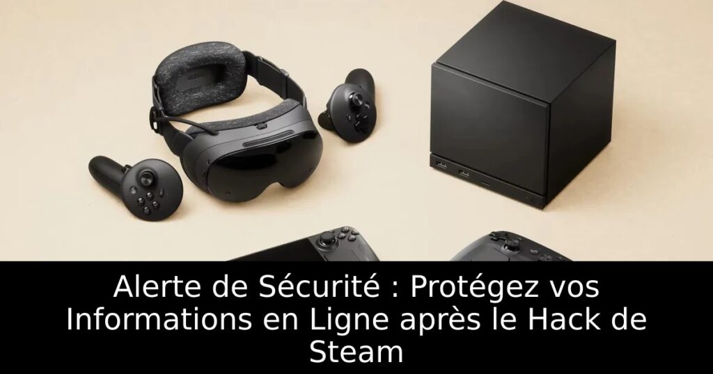 Alerte de Sécurité : Protégez vos Informations en Ligne après le Hack de Steam