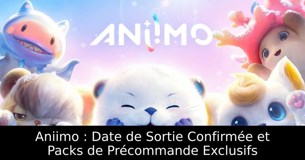 Aniimo : Date de Sortie Confirmée et Packs de Précommande Exclusifs