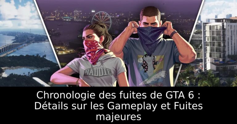 Chronologie des fuites de GTA 6 : Détails sur les Gameplay et Fuites majeures
