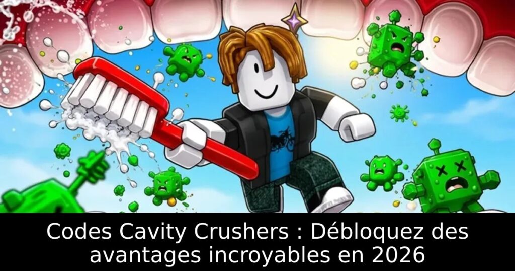 Codes Cavity Crushers : Débloquez des avantages incroyables en 2026
