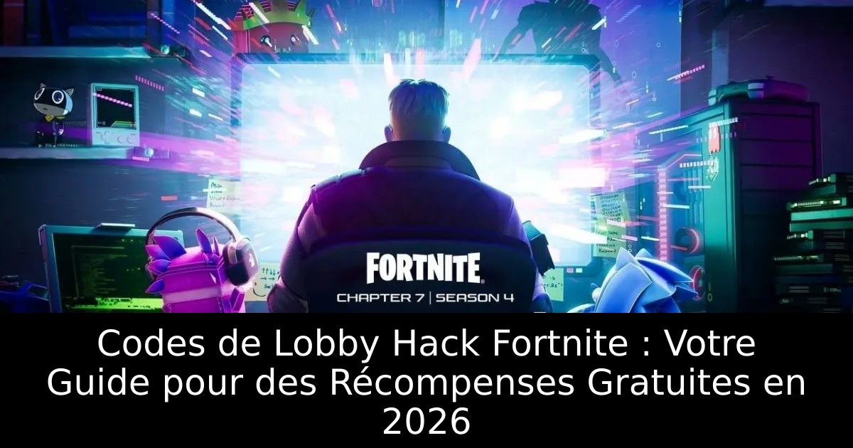 Codes de Lobby Hack Fortnite : Votre Guide pour des Récompenses Gratuites en 2026
