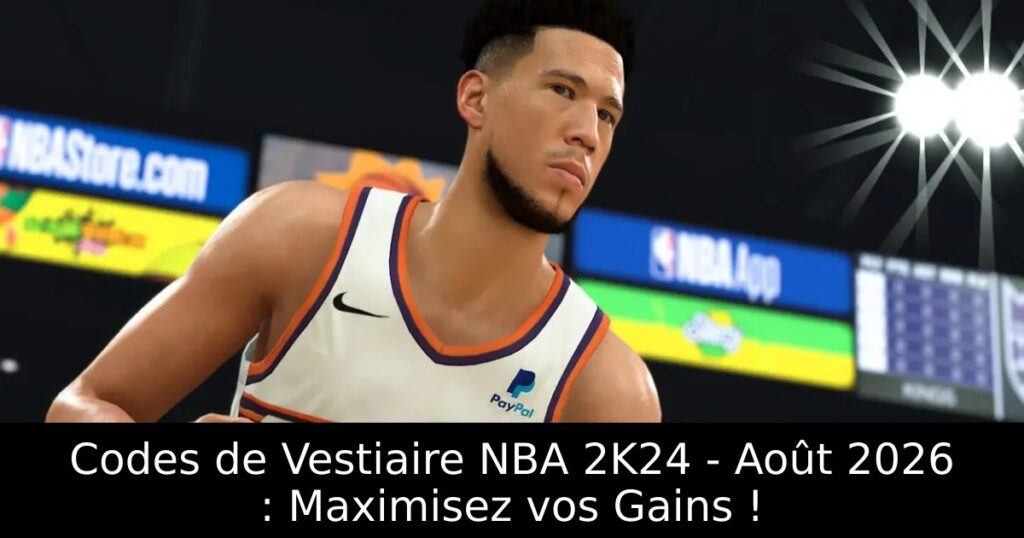 Codes de Vestiaire NBA 2K24 – Août 2026 : Maximisez vos Gains !