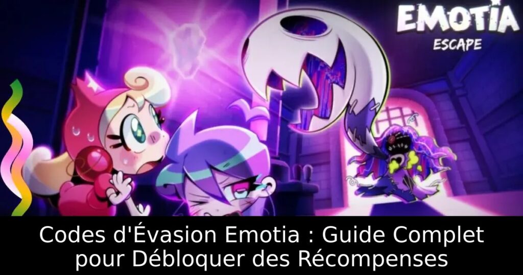 Codes d&rsquo;Évasion Emotia : Guide Complet pour Débloquer des Récompenses