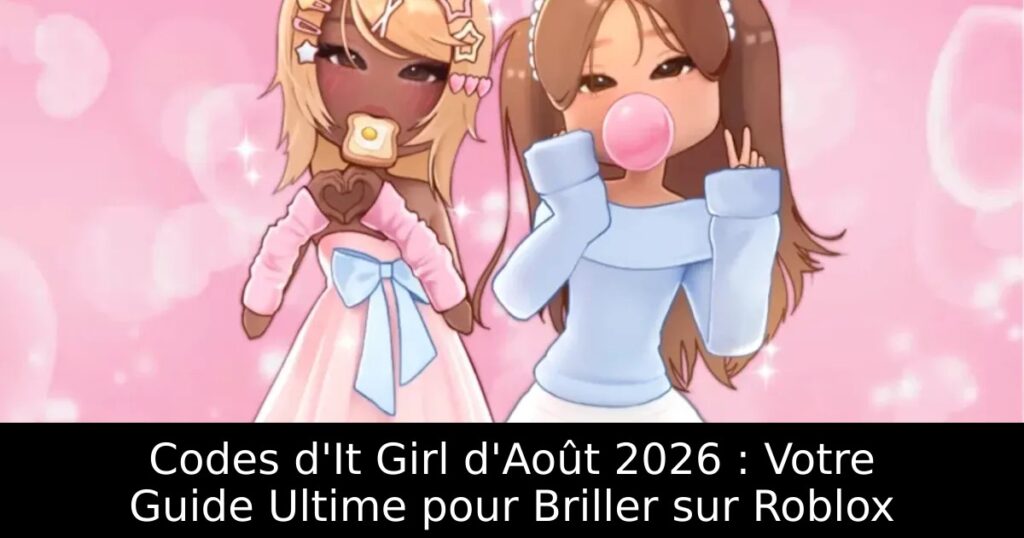 Codes d&rsquo;It Girl d&rsquo;Août 2026 : Votre Guide Ultime pour Briller sur Roblox