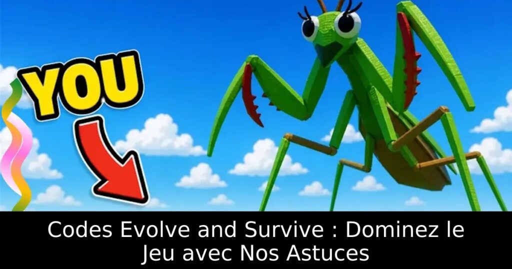 Codes Evolve and Survive : Dominez le Jeu avec Nos Astuces