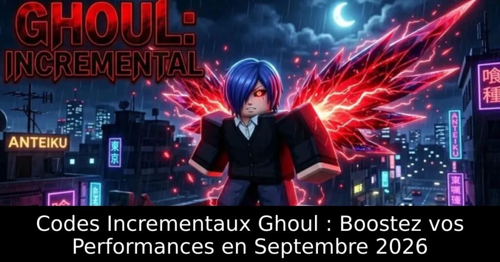 Codes Incrementaux Ghoul : Boostez vos Performances en Septembre 2026
