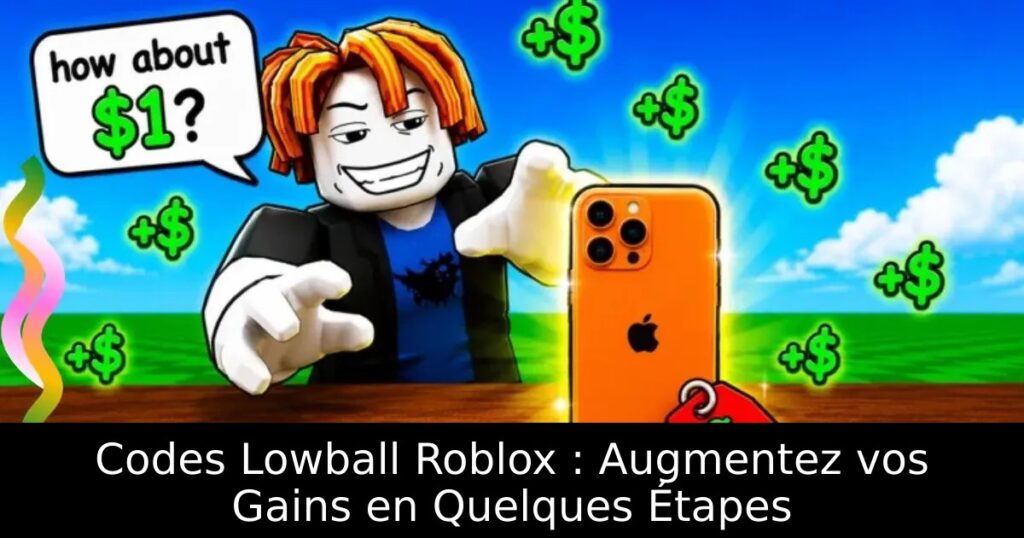 Codes Lowball Roblox : Augmentez vos Gains en Quelques Étapes