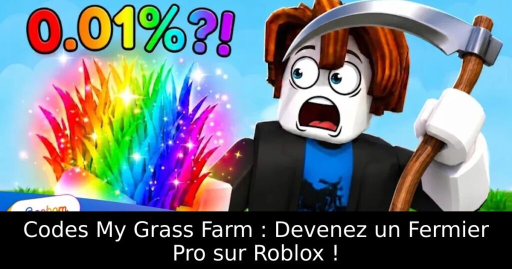 Codes My Grass Farm : Devenez un Fermier Pro sur Roblox !