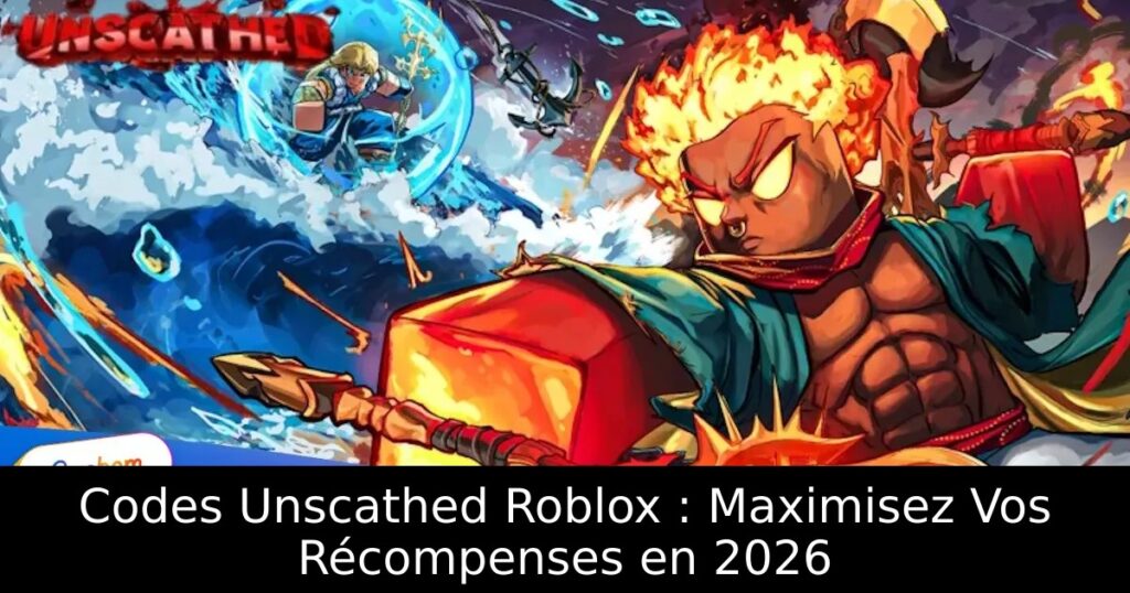 Codes Unscathed Roblox : Maximisez Vos Récompenses en 2026