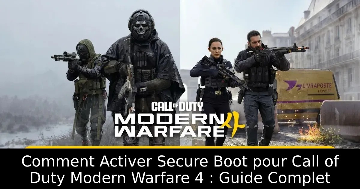 Comment Activer Secure Boot pour Call of Duty Modern Warfare 4 : Guide Complet