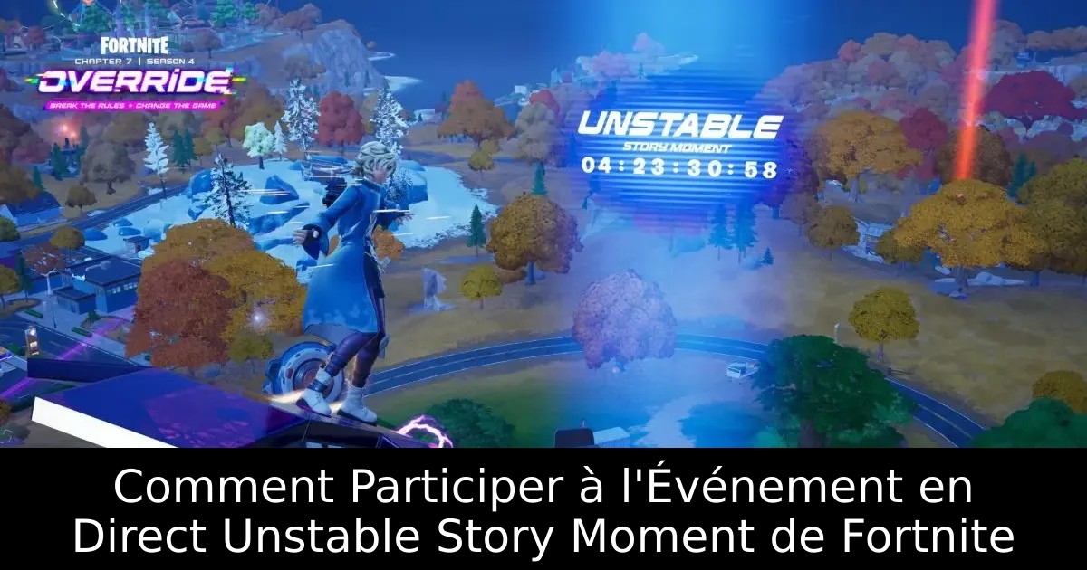 Comment Participer à l&rsquo;Événement en Direct Unstable Story Moment de Fortnite