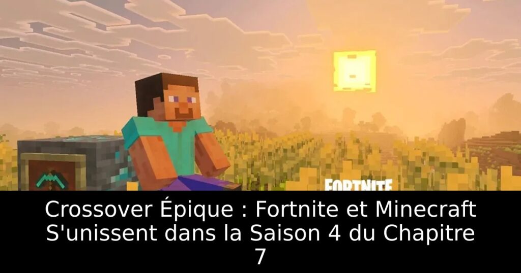 Crossover Épique : Fortnite et Minecraft S&rsquo;unissent dans la Saison 4 du Chapitre 7