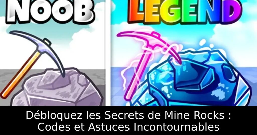 Débloquez les Secrets de Mine Rocks : Codes et Astuces Incontournables