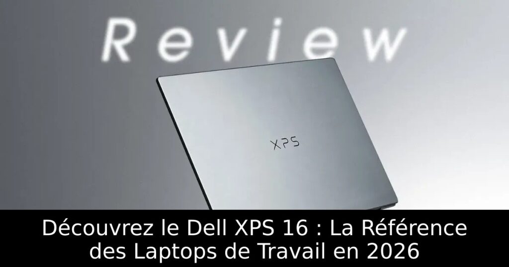 Découvrez le Dell XPS 16 : La Référence des Laptops de Travail en 2026