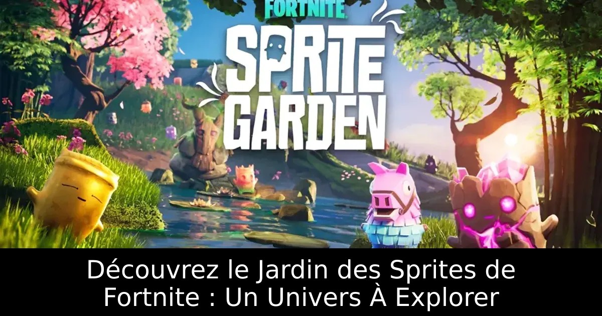 Découvrez le Jardin des Sprites de Fortnite : Un Univers À Explorer