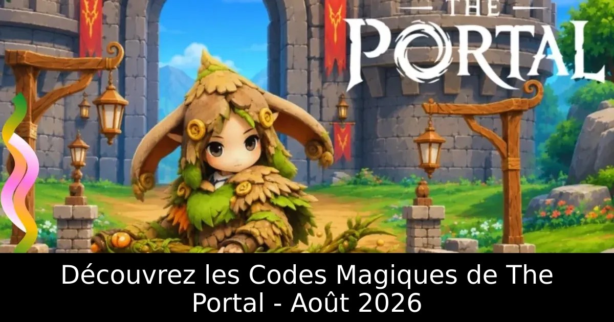 Découvrez les Codes Magiques de The Portal – Août 2026