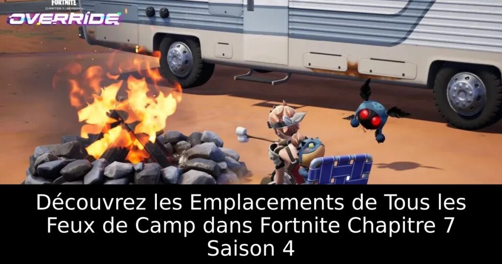 Découvrez les Emplacements de Tous les Feux de Camp dans Fortnite Chapitre 7 Saison 4