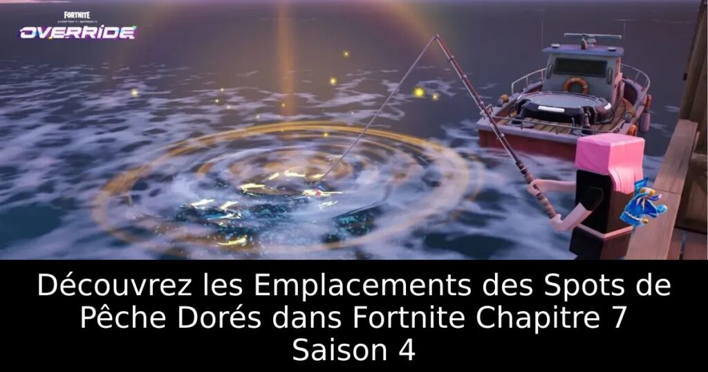 Découvrez les Emplacements des Spots de Pêche Dorés dans Fortnite Chapitre 7 Saison 4
