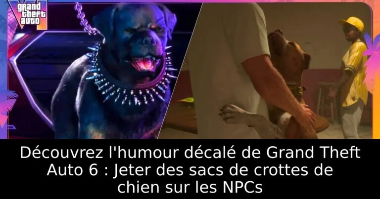 Découvrez l&rsquo;humour décalé de Grand Theft Auto 6 : Jeter des sacs de crottes de chien sur les NPCs