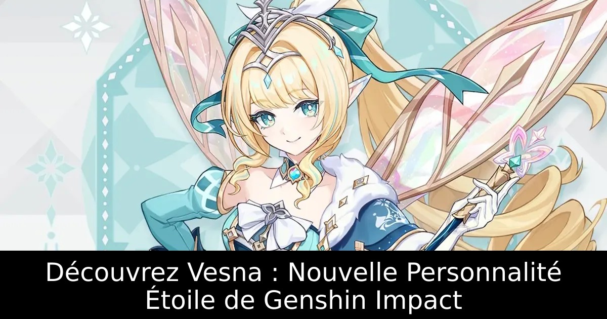 Découvrez Vesna : Nouvelle Personnalité Étoile de Genshin Impact