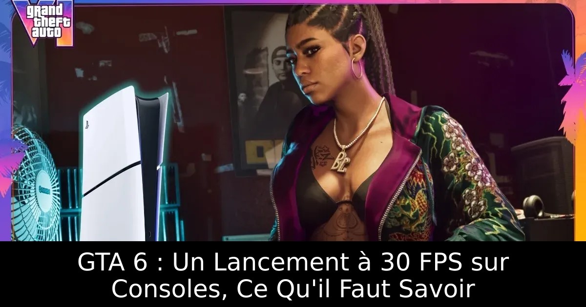 GTA 6 : Un Lancement à 30 FPS sur Consoles, Ce Qu&rsquo;il Faut Savoir