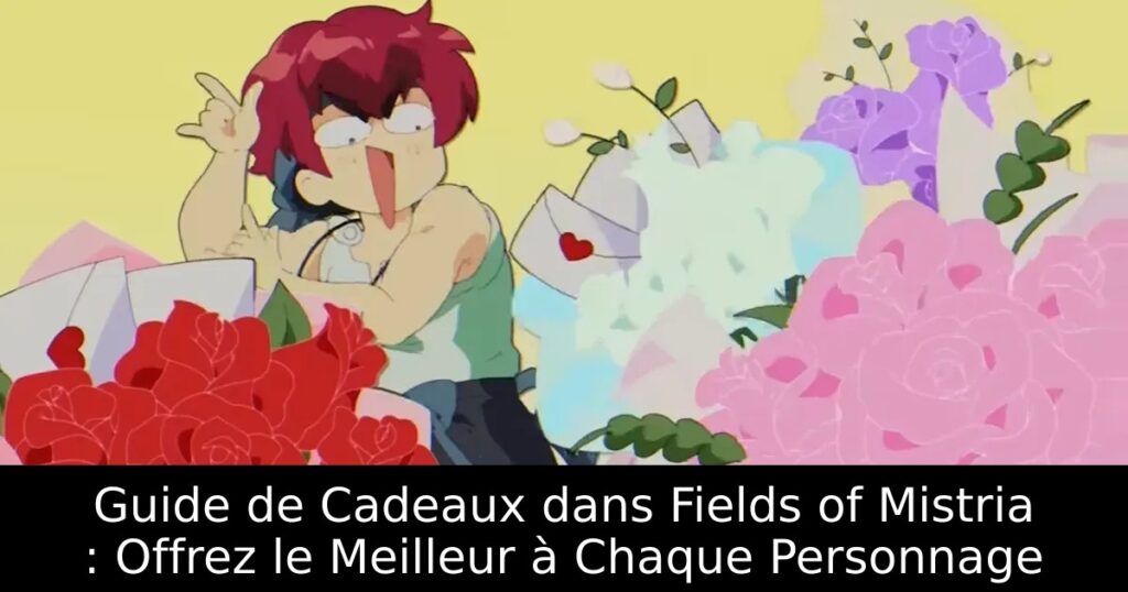 Guide de Cadeaux dans Fields of Mistria : Offrez le Meilleur à Chaque Personnage