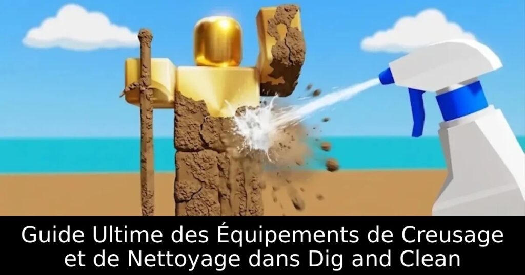 Guide Ultime des Équipements de Creusage et de Nettoyage dans Dig and Clean