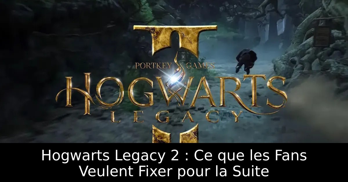 Hogwarts Legacy 2 : Ce que les Fans Veulent Fixer pour la Suite
