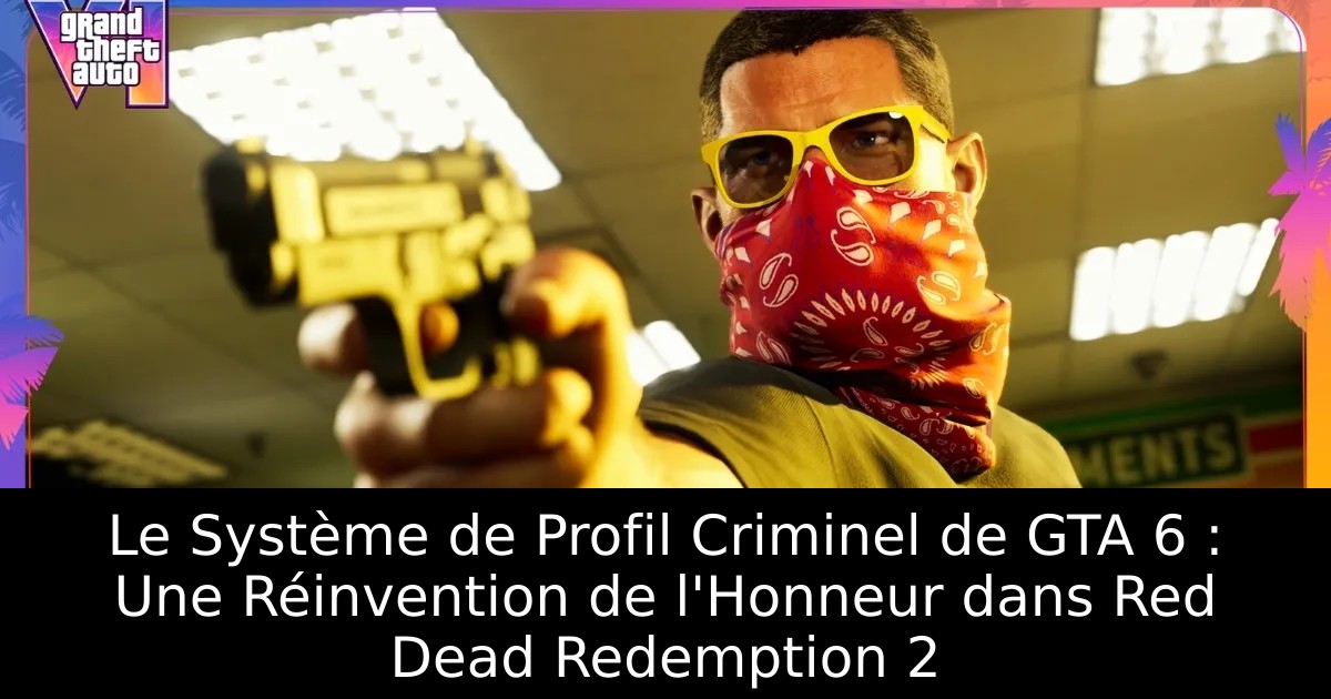 Le Système de Profil Criminel de GTA 6 : Une Réinvention de l&rsquo;Honneur dans Red Dead Redemption 2