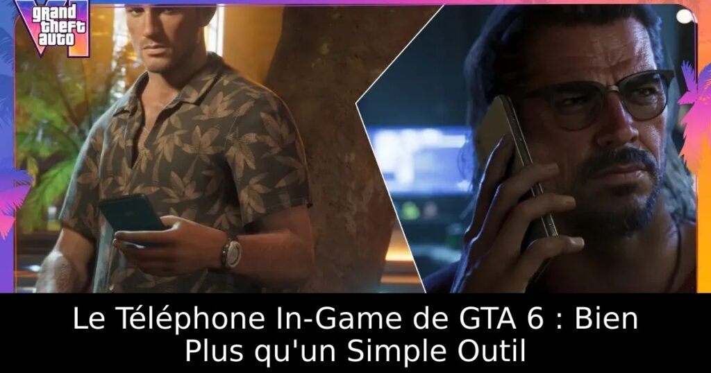 Le Téléphone In-Game de GTA 6 : Bien Plus qu&rsquo;un Simple Outil