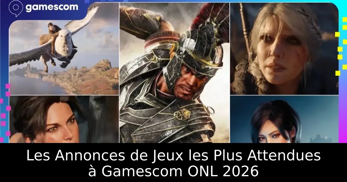 Les Annonces de Jeux les Plus Attendues à Gamescom ONL 2026