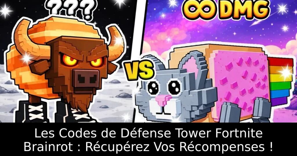 Les Codes de Défense Tower Fortnite Brainrot : Récupérez Vos Récompenses !
