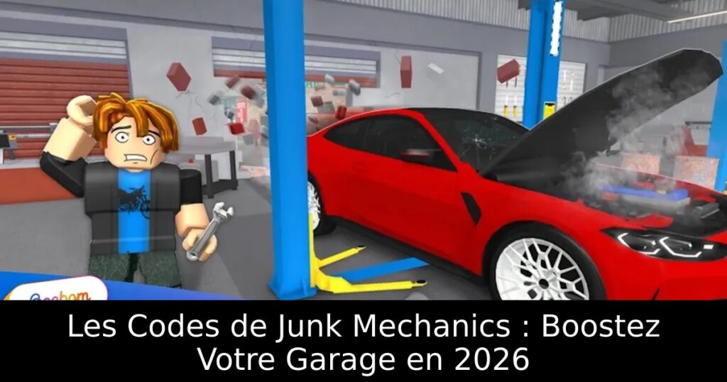 Les Codes de Junk Mechanics : Boostez Votre Garage en 2026