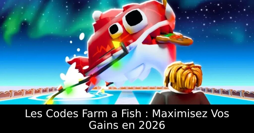 Les Codes Farm a Fish : Maximisez Vos Gains en 2026
