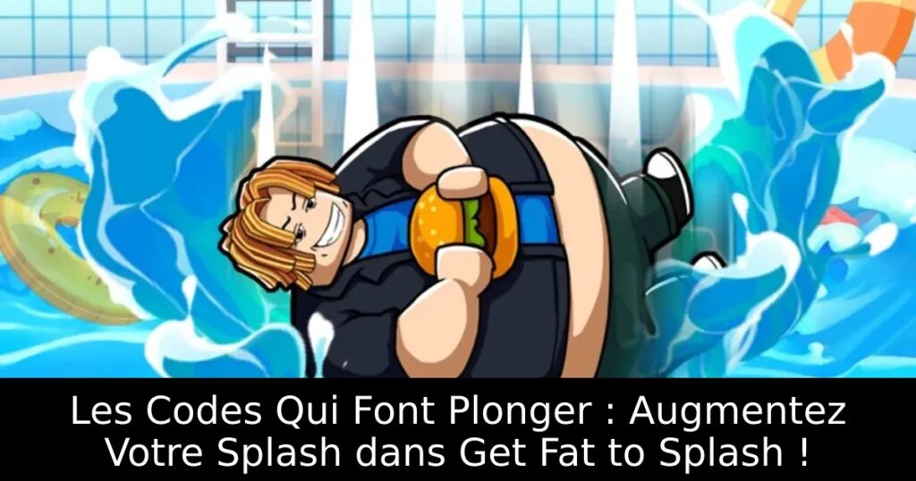 Les Codes Qui Font Plonger : Augmentez Votre Splash dans Get Fat to Splash !