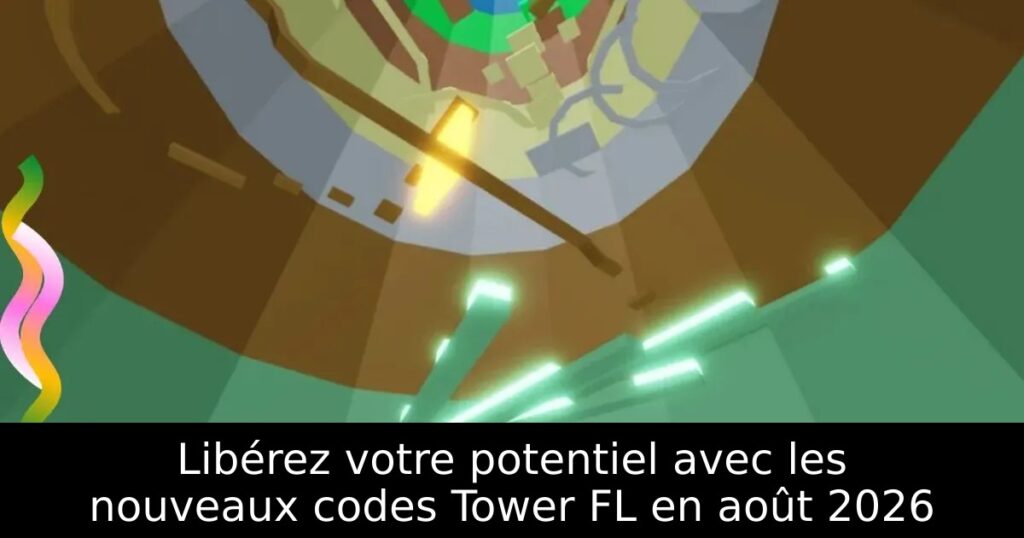 Libérez votre potentiel avec les nouveaux codes Tower FL en août 2026