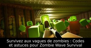 Survivez aux vagues de zombies : Codes et astuces pour Zombie Wave Survival