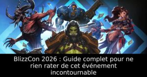 BlizzCon 2026 : Guide complet pour ne rien rater de cet événement incontournable