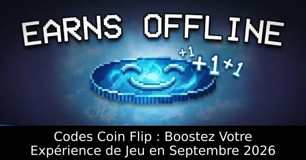 Codes Coin Flip : Boostez Votre Expérience de Jeu en Septembre 2026