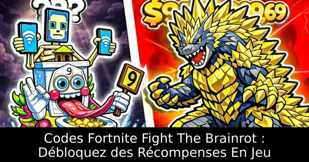 Codes Fortnite Fight The Brainrot : Débloquez des Récompenses En Jeu