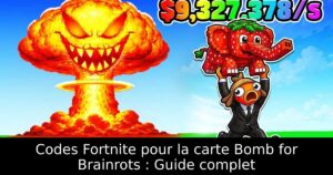 Codes Fortnite pour la carte Bomb for Brainrots : Guide complet