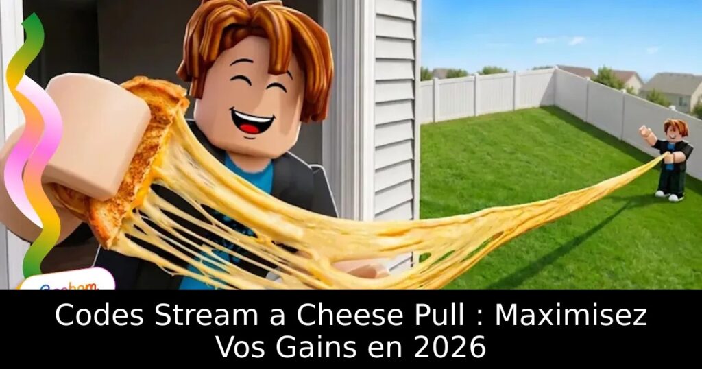 Codes Stream a Cheese Pull : Maximisez Vos Gains en 2026