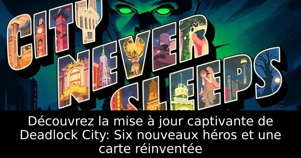 Découvrez la mise à jour captivante de Deadlock City: Six nouveaux héros et une carte réinventée