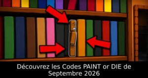 Découvrez les Codes PAINT or DIE de Septembre 2026