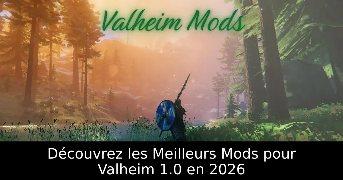 Meilleurs mods Valheim 1.0 : installation et compatibilité en 2026